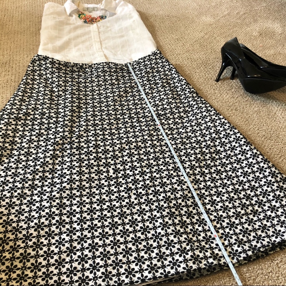 Tweeds Black and White A line Skirt